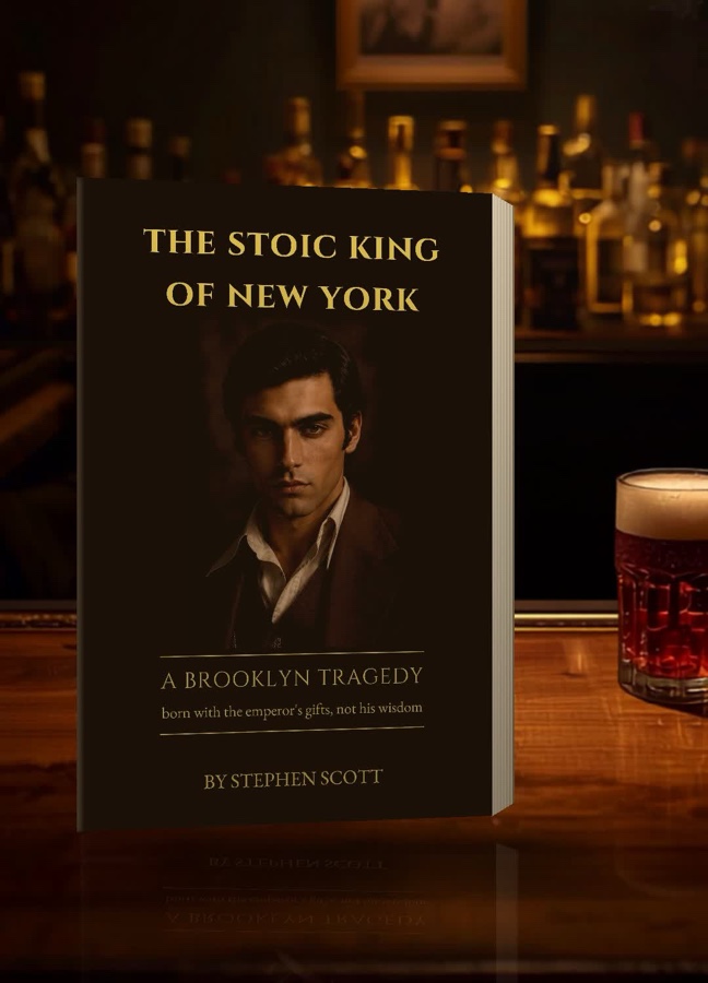 The Stoic King of New York — the novel, on a Brooklyn bar